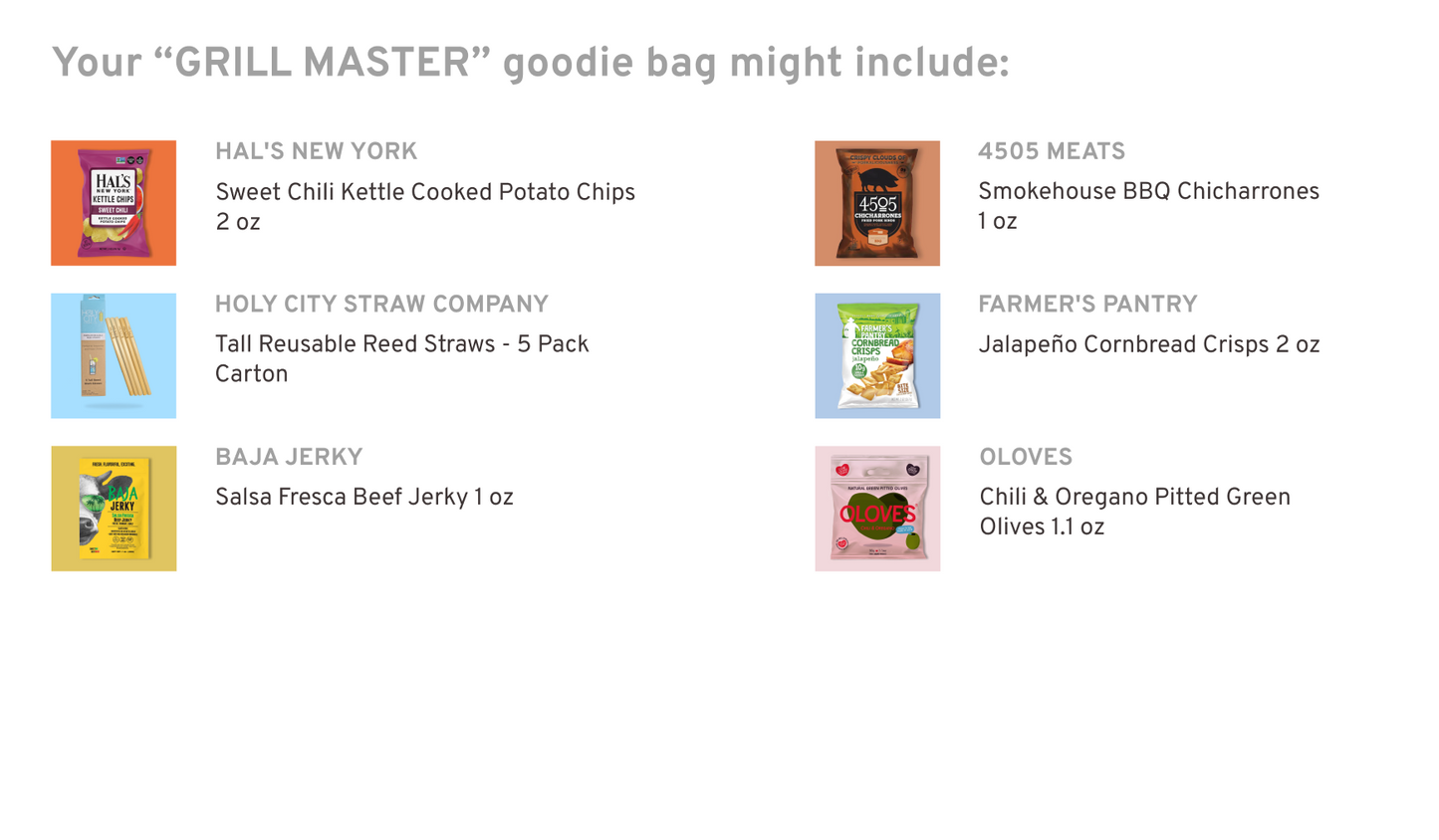 Grill Master Goodie Bag